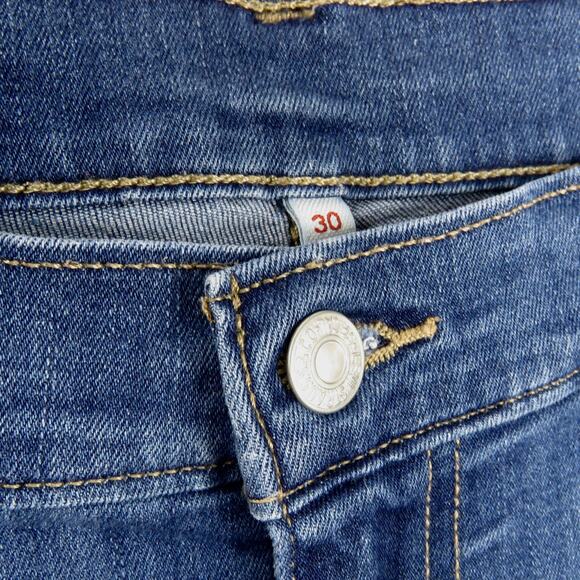 Levi's 501 Classic Straight Leg Women's Jeans Dark Wash High Rise Straight 30" - Picture 3 of 5